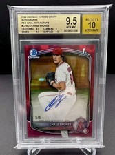 Bowman Draft 2025 Chase Shores RED Refractor Rookie AUTO 5/5