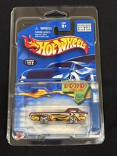 2002 HOT WHEELS CAR DEORA COLLECTOR #122 METALFLAKE RED SURFBOARDS W/ PROTECTOR