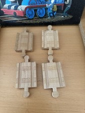 Authentic Wooden Thomas Train 4 Pieces MM Track Adapters 