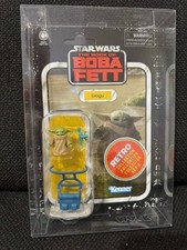 Star Wars The Book of Boba Fett Grogu Retro Collection w Malko Display Box