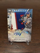 Topps Inception Kris Bryant Autograph Jumbo Patch /10 Cubs MLB 2018
