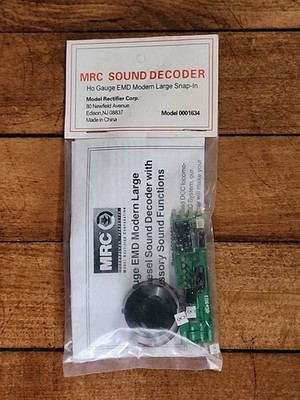 MRC 1634 HO EMD Modern Large Snap-in Diesel Sound Decoder 17 Functions Rare