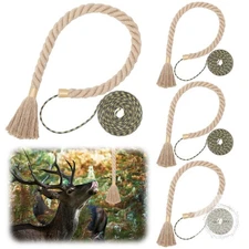 4 Pack Hemp Scrape Rope 30 Inch Deer Scent Rope for Deer Hunting Mock Scrape