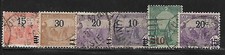 Tunisie 1911/25 Yvert 46/47 69 et 96/98 oblitérés (3) (AU63)
