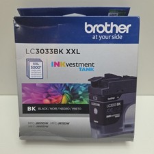 NEW GENUINE - BROTHER LC3033BK XXL BLACK INK - Sealed Bag 2027