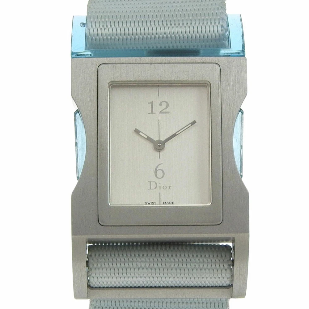 Dior Chris 47 D100-322 Nylon 30mm Silver Dial Quartz Women's Wristwatch #NW462