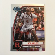 ACE BAILEY ROOKIE CARD 2025 Bowman Chrome U 1st RC Rutgers Basketball UTAH JAZZ