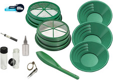 11 Pc Prospecting-Mining-Panning Kit- 2- Classifiers 3 Gold Pans More 