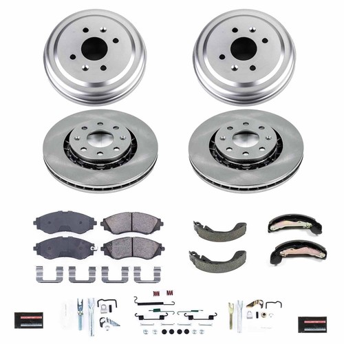 Power Stop KOE15225DK Front & Rear Daily Driver Brake Kit - Pads, Rotors, Drums & Shoes Included - View #11