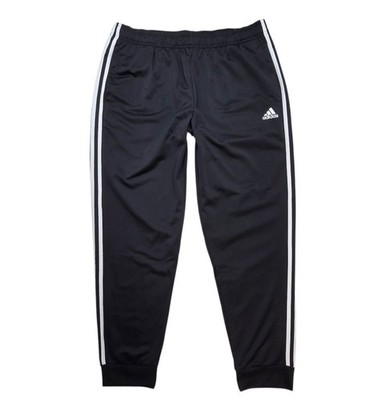 Adidas Men's 3 Stripes Tricot Regular Tapered Track Pants Black XL Jogger 