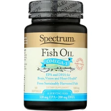 Spectrum Essential Fish Oil Omega 3 1000Mg 100 Softgels