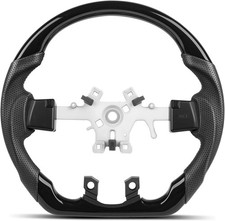 Piano Black Steering Wheel With Leather Fit 2013-2018 Dodge Ram 1500 2500 3500 Piano Black Steering Wheel With Leather Fit 2013-2018 Dodge Ram 1500 2500 3500