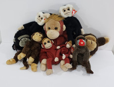 10x Lot Ty Beanie Baby Monkey Bundle Plush Orangutan Baboon Gorilla Vintage 90s