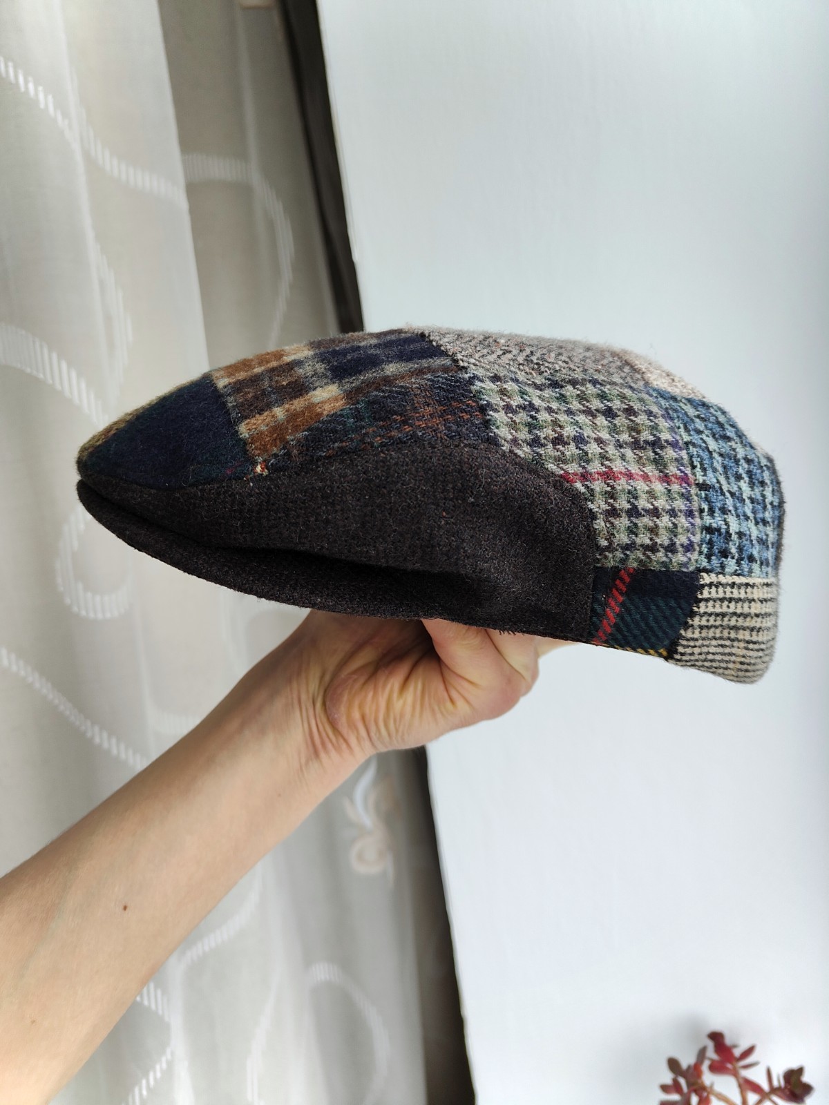 Framar Italy Patchwork Wool Blend Flat Cap Ivy Ha… - image 14