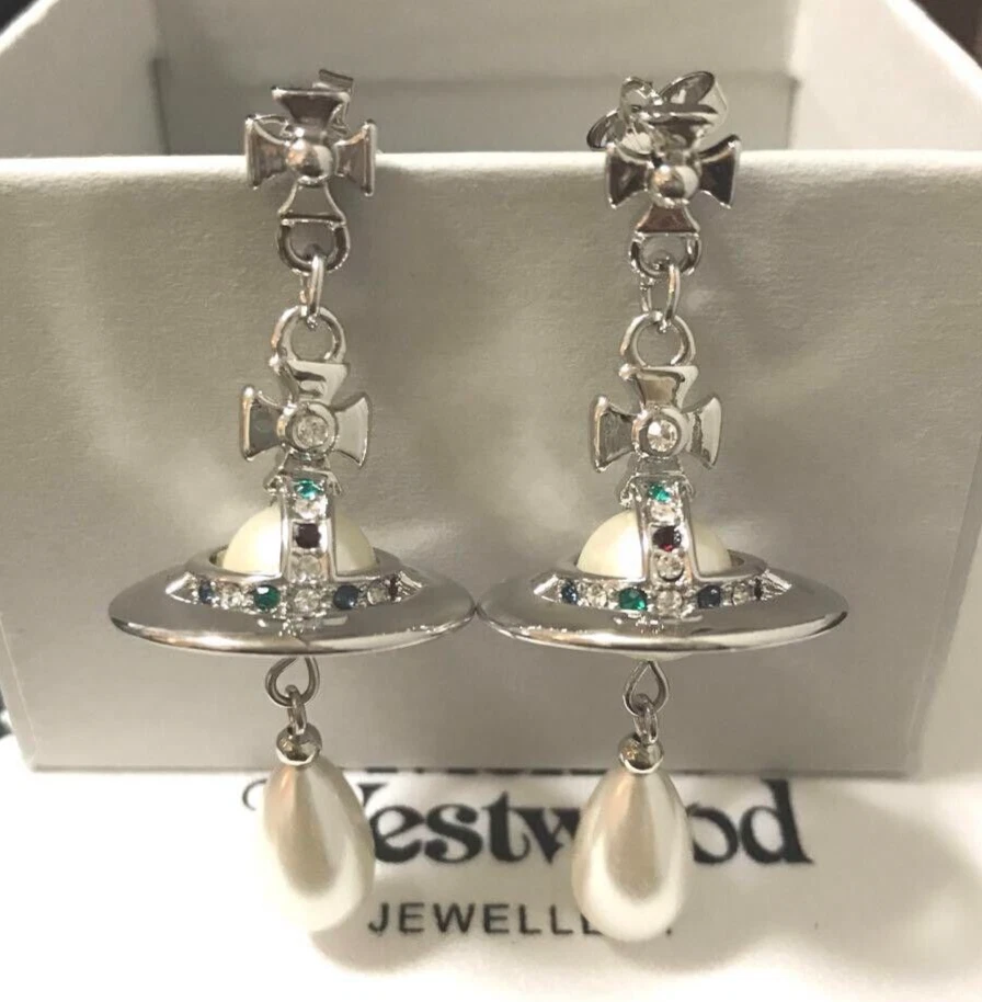 Fashion Dangle Earrings Flower Crystal Enamel Leverback Assorted Colors