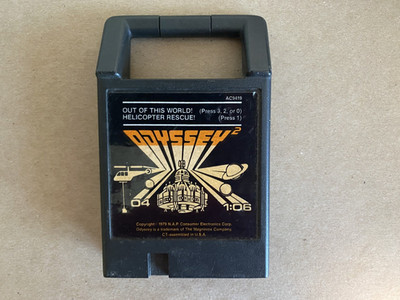 Magnavox Odyssey 2 Out of This World! Helicopter Rescue!  1979 Videopac Game