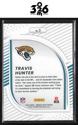 Travis Hunter 2025 Donruss Optic Hidden Potential #3 | eBay