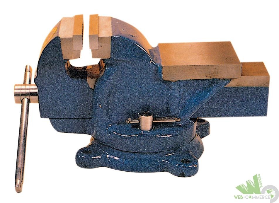 Morsa da Banco Girevole 125mm con Incudine - Ghisa e Acciaio Professionale