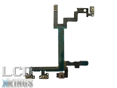 Apple iPhone 5G Power-, Lautstärke- & Stummtaste Flexkabel Mit Halterungen, Neu