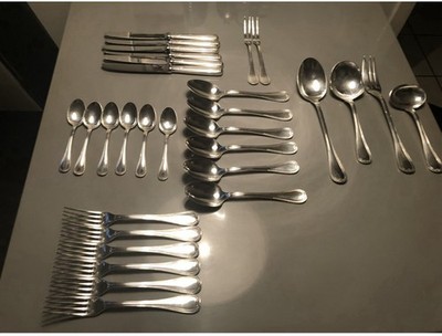 Christofle Besteck - hochwertiges.      30-tlg. Besteckset versilbert - 