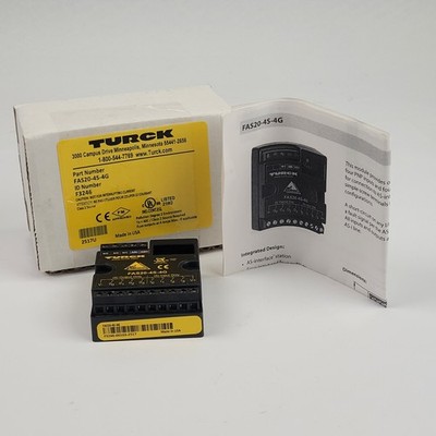 Turck FAS20-4S-4G Module, 18-31V, 4 PNP Inputs, 4 Outputs, AS - NEW