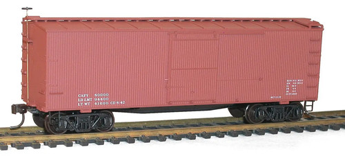 Vagón de carga Accurail HO 36' de madera de doble envoltura con techo de acero, extremos de madera, Fishbe 1797 | Zustand: New