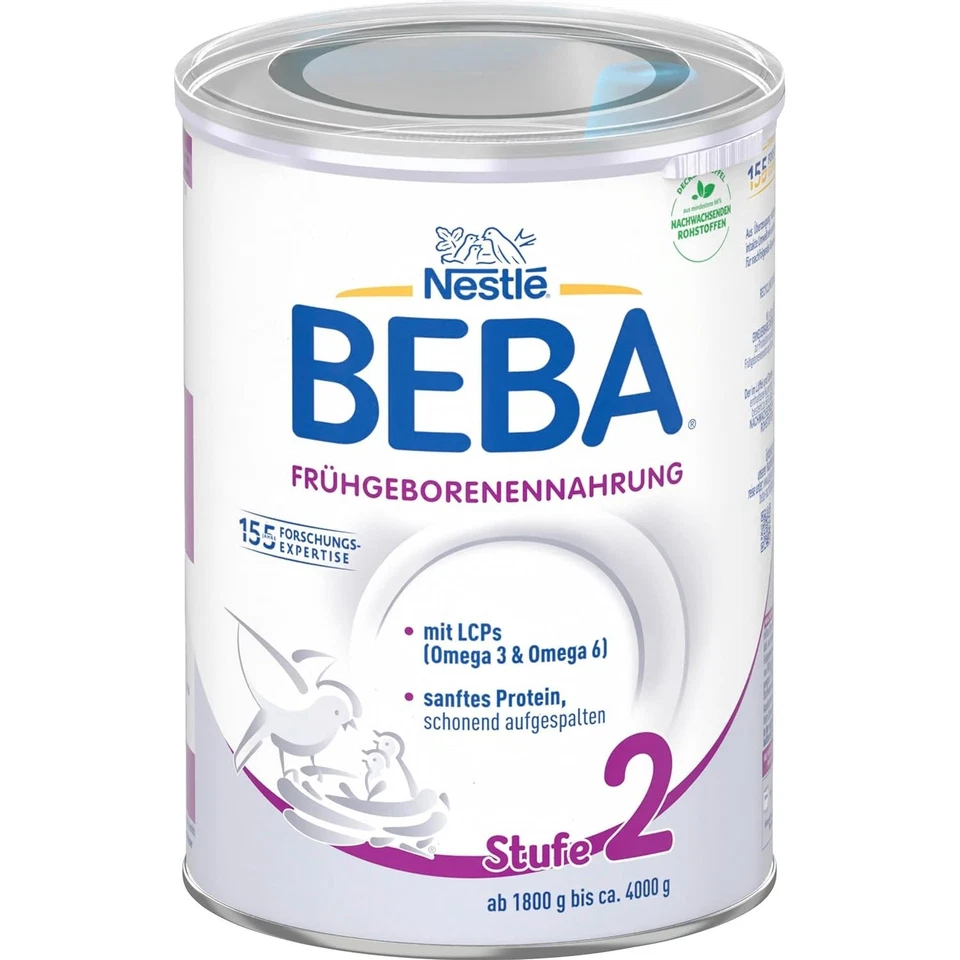 Nestlé BEBA Frühgeborenennahrung Stufe 2 (6 x 400g) - Bild 2 von 4
