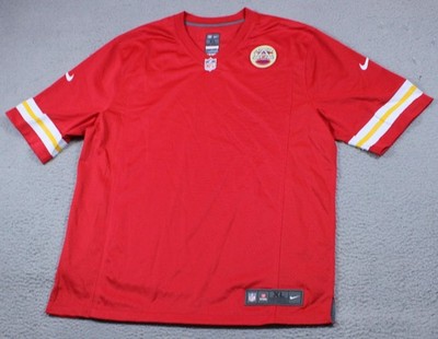Kansas City Chiefs Football Jersey Mens XL Red NFL Nike On Field AFL Patch
