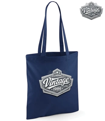 40th Birthday Gift Bag Age 40 Birthday Idea Light Weight Foldable Reusable Tote - Image 1 of 4