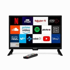 Blugy Televisión Smart TV 21.5″ LED HD 12V, 1920×1080 Píx, autocaravana, vanlife