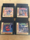 4 Game NES Lot Shinobi, Fantasy Zone, Alien Syndrome, Rolling Thunder