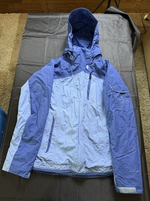 Columbia Jacket Womens Small Blue Bugaboo 3 in 1 Fleece Liner Interchange Coat
