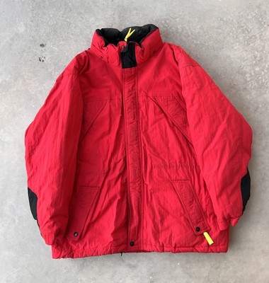 Vintage Marlboro Jacket Size XL Country Store Down Rain Coat Red 90s