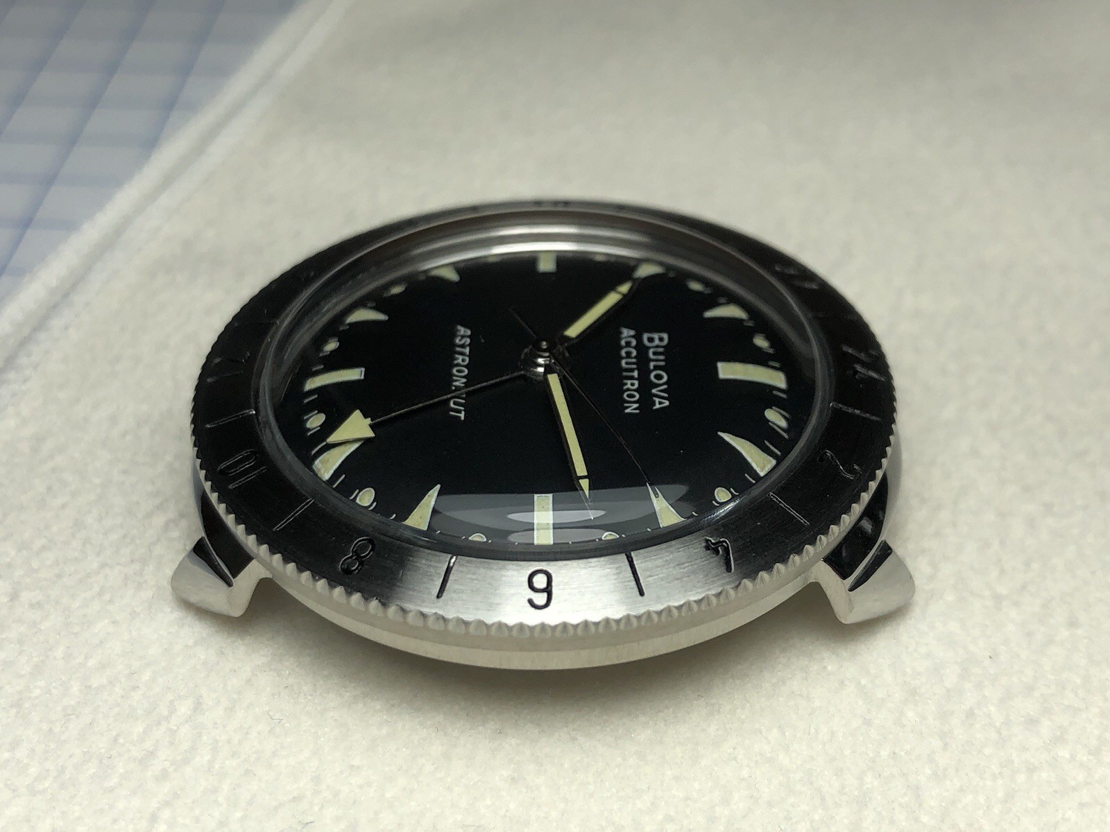 Restored 1966 Bulova Accutron Astronaut GMT Tuning Fork 214HN Men's Watch