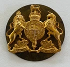 1930s Original WW2 AIF Australian Military Coat of Arms Officer Badge ANZAC