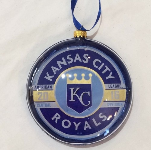 NIB Kansas City KC Royals Ornament ~Glass~Hallmark Keepsake 2016 All Packaging - Picture 8 of 11