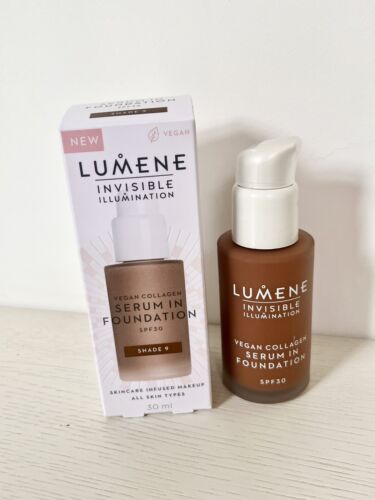 Lumene Vegan Collagen Serum in Foundation SPF30 Shade 9 NEW IN BOX RRP £39.90