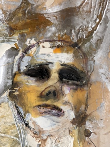 Contemporary Original abstract oil mixed media painting signed by Phyllis Crolla - Picture 11 of 22