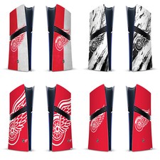 NHL DETROIT RED WINGS VINYL SKIN FOR SONY PS5 PRO DIGITAL EDITION CONSOLE