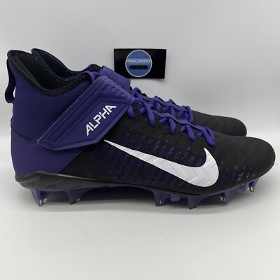 Nike Alpha Menace Pro 2 Mid Football Cleats Black Purple Size 14.5 BV3945-500 Nike Alpha Menace Pro 2 Mid Size 13 Purple Black Football  main image 4