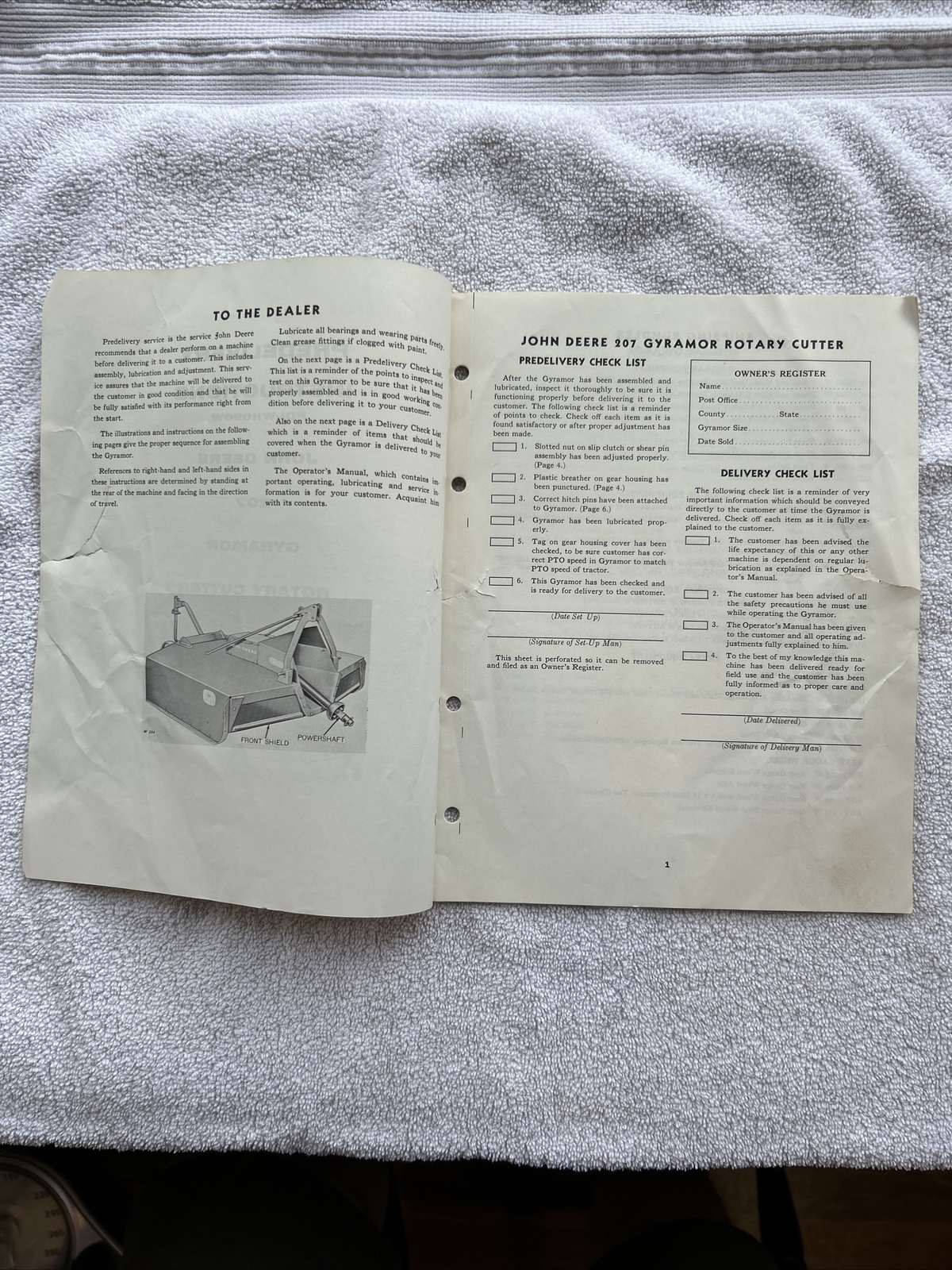 John Deere 207 Gyramor Rotary Cutter PDIW11090W eBay