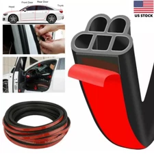 US 16Ft Universal Car Door Rubber Seal Strip Car Weather Stripping Double Layer