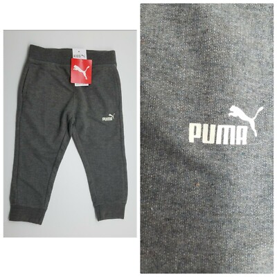 New PUMA KIDS Kids' Size 3T Gray Track Sweat Active Athletic Pants $36