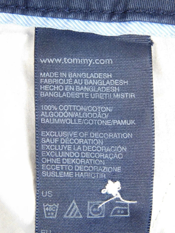 Pantalones cortos chinos Tommy Hilfiger para mujer talla 4 azules Foto 4 de 4