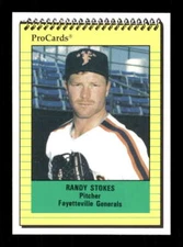 1991 ProCards Fayetteville Generals 1169 Randy Stokes BXCP38