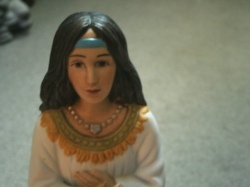 Figurine d'occasion femme et enfant amérindien intérieur maison et cadeaux - Photo 3/6
