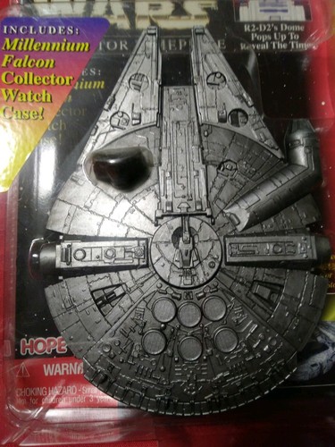 OROLOGIO NUOVO STAR WARS R2-D2 con CASSA OROLOGIO MILLENNIUM FALCON OTTIMO - Foto 3 di 6