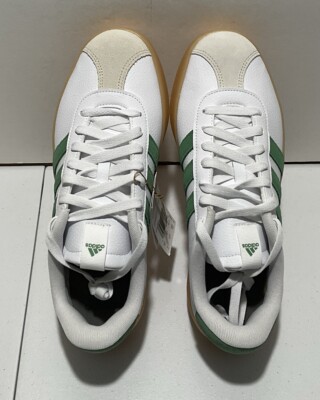 Adidas VL Court 3.0 Skateboarding Shoes ID9080 White/ Green Sz 9
