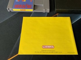 Dr. Mario Nintendo Entertainment System NES Cartucho con Manual y Funda!!!