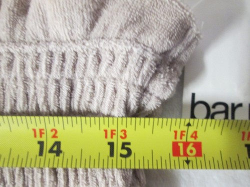 Bar 111 Terrycloth Romper Women XL Beige Smocked Straps Cotton Poly NWOT R180 - Picture 9 of 12